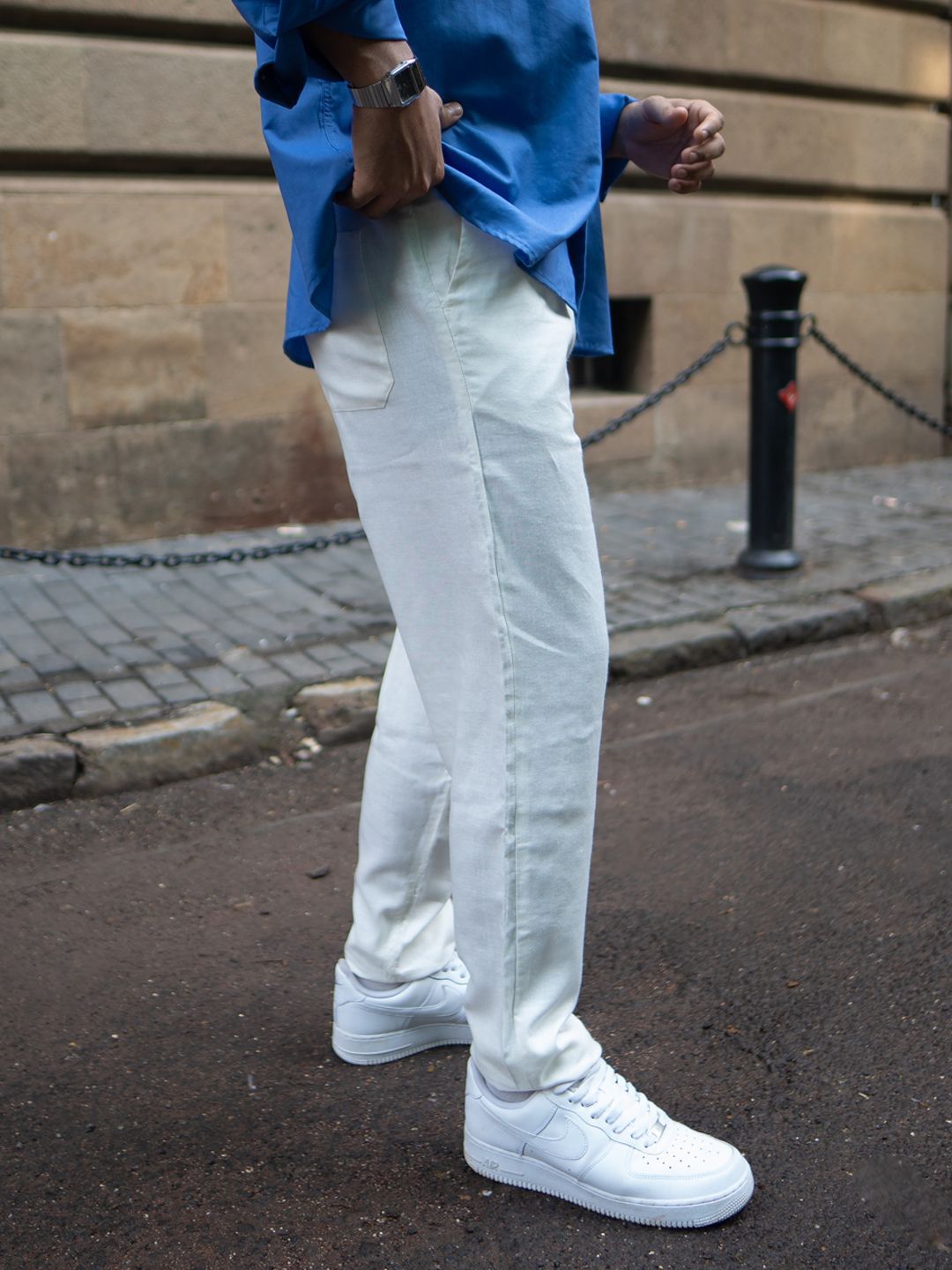 Powerlook Men Mid-Rise Easy Wash Trousers