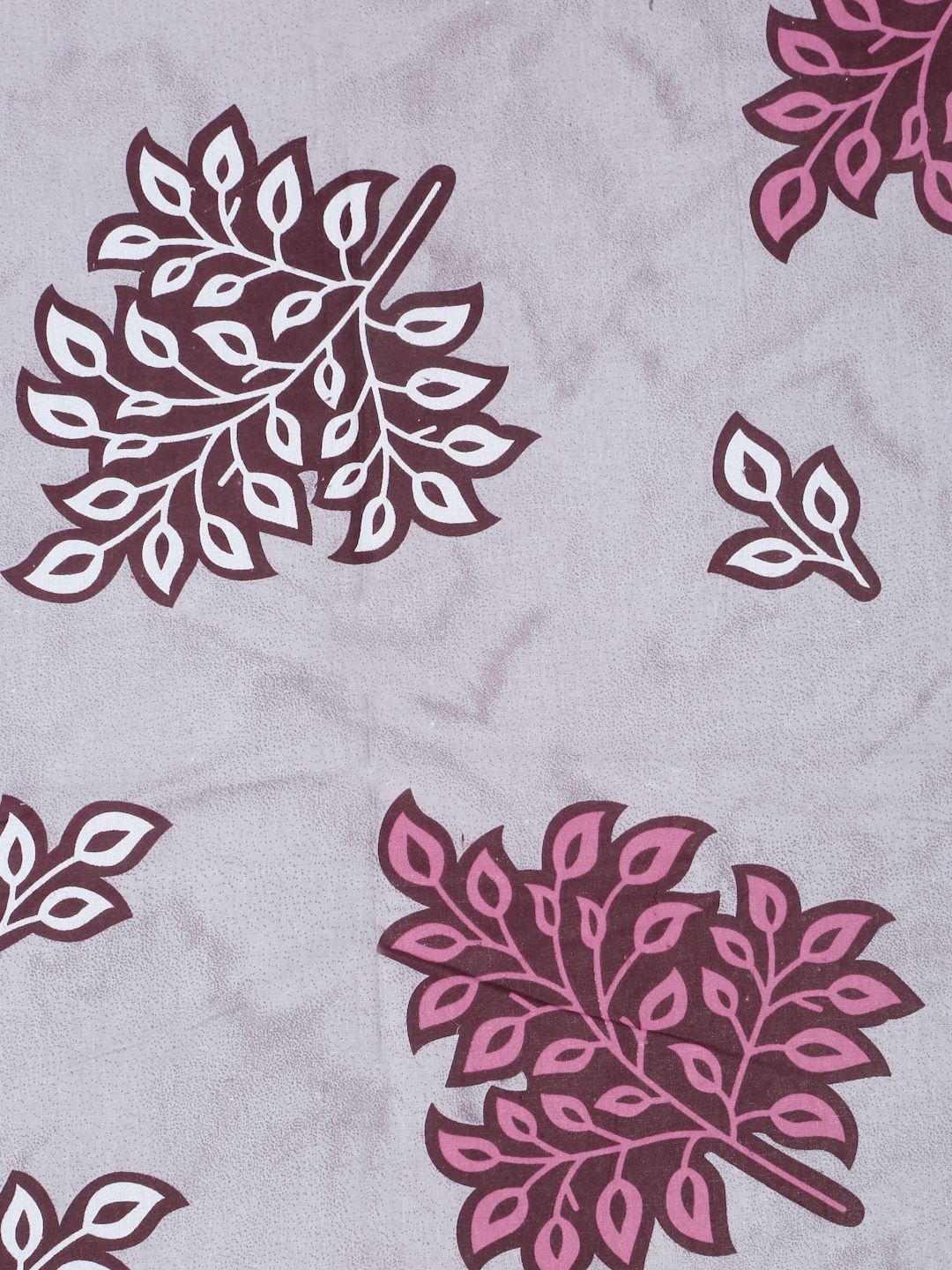 Myntra Elegant Homes Purple Floral 400 TC King Bedsheet with 2 Pillow Covers