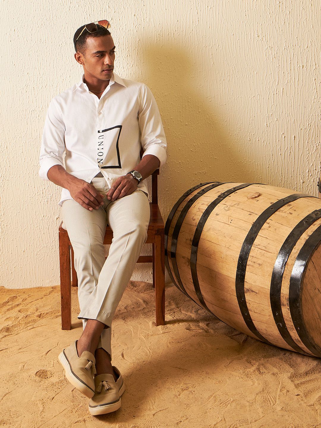 Dennison Men Smart Slim Fit Otmated Pesta Pesta