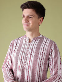 Anouk Woven Design Geometric Kurta