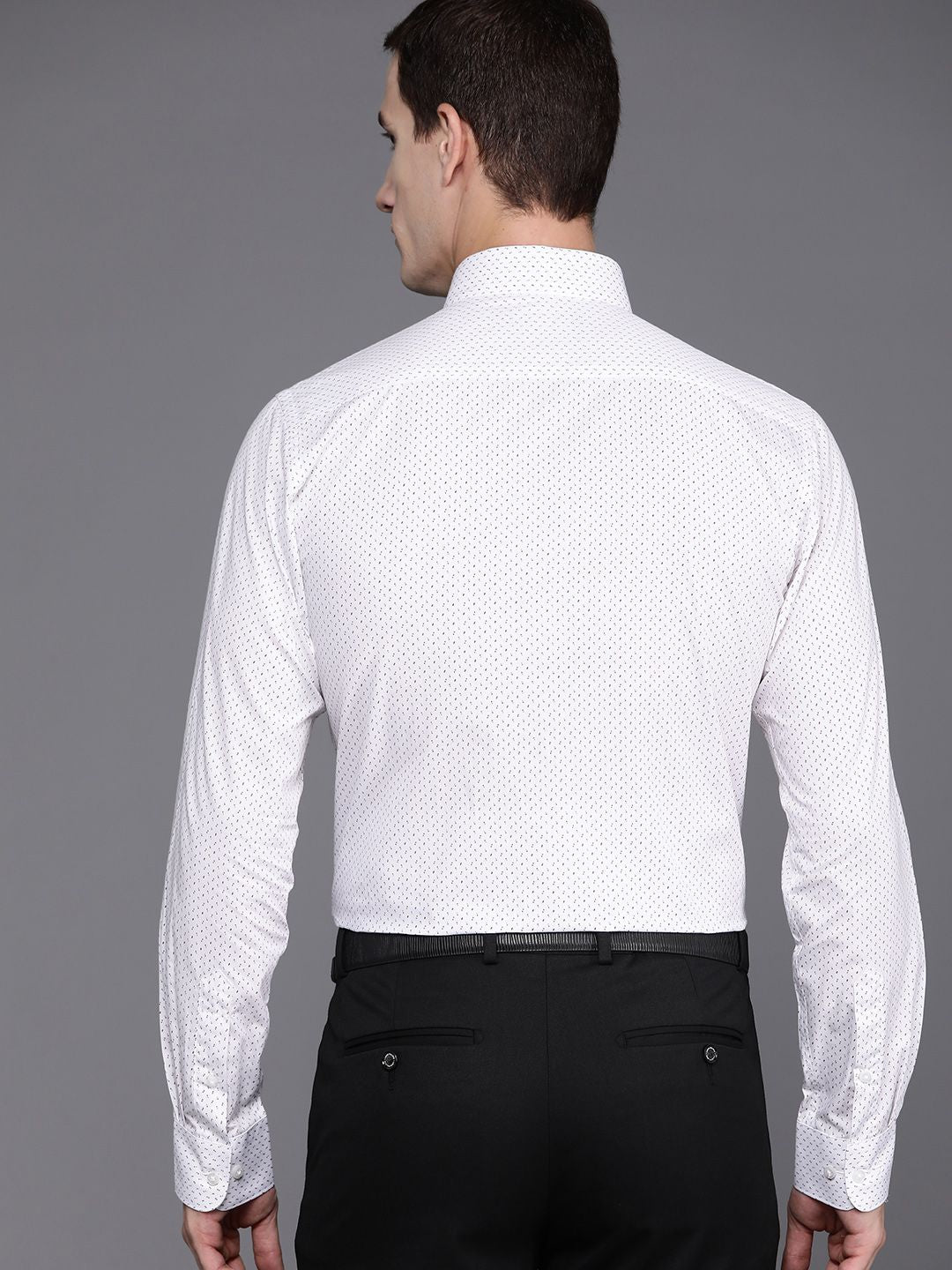 Raymond Pure Cotton Slim Fit Printed Formal Shirt