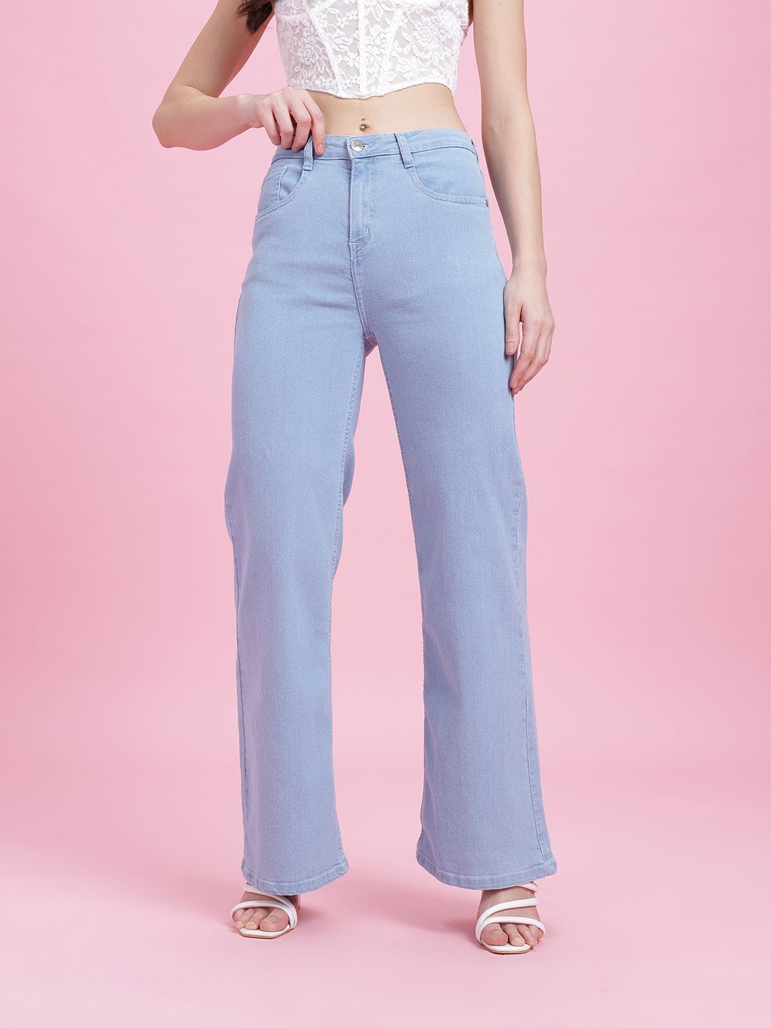 DressBerry Women Wide Leg Jeans