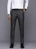 Raymond Men Checked Slim Fit Formal Trousers