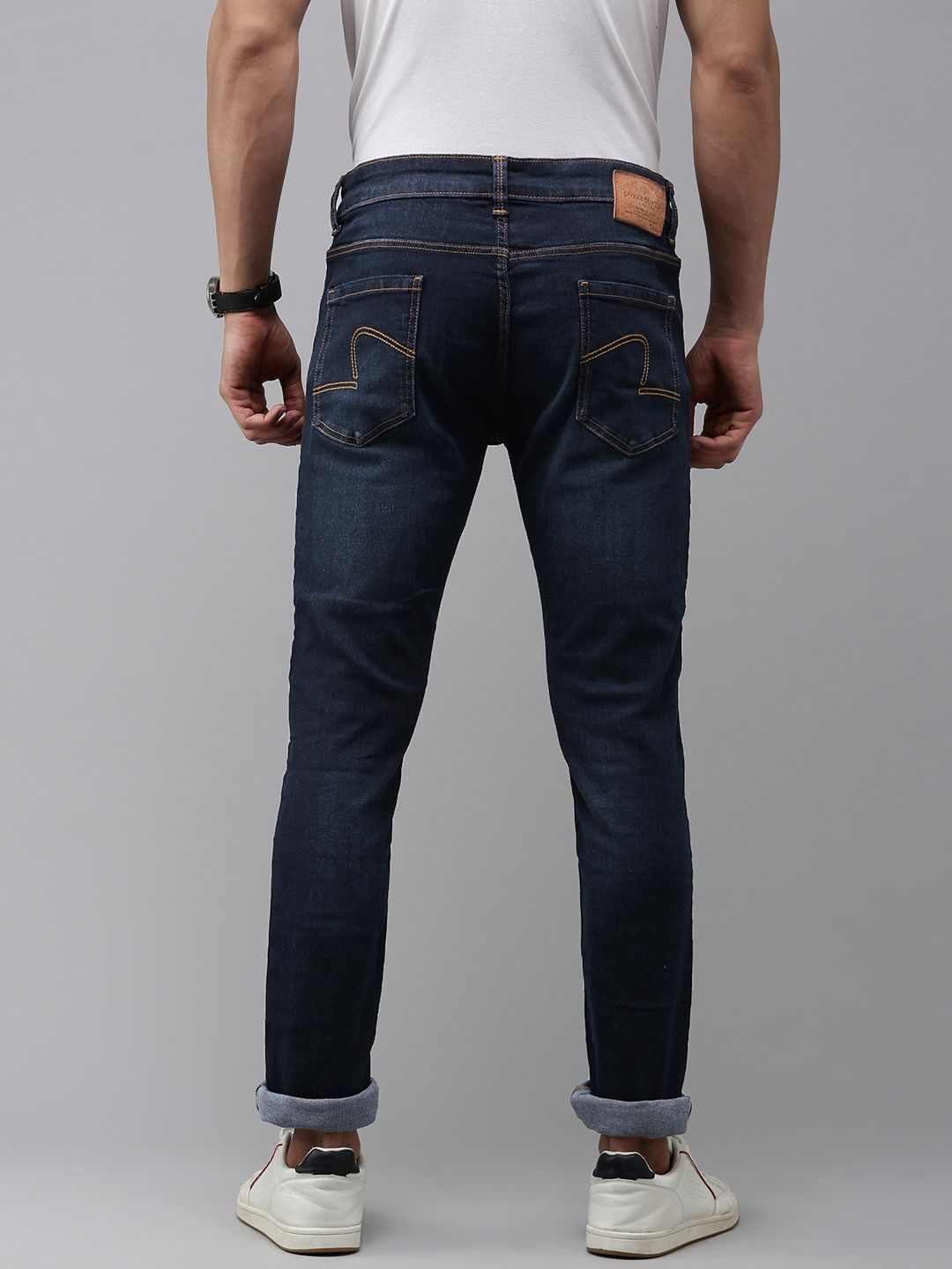 SPYKAR Men Skinny Slim Fit Low-Rise Light Fade Stretchable Jeans