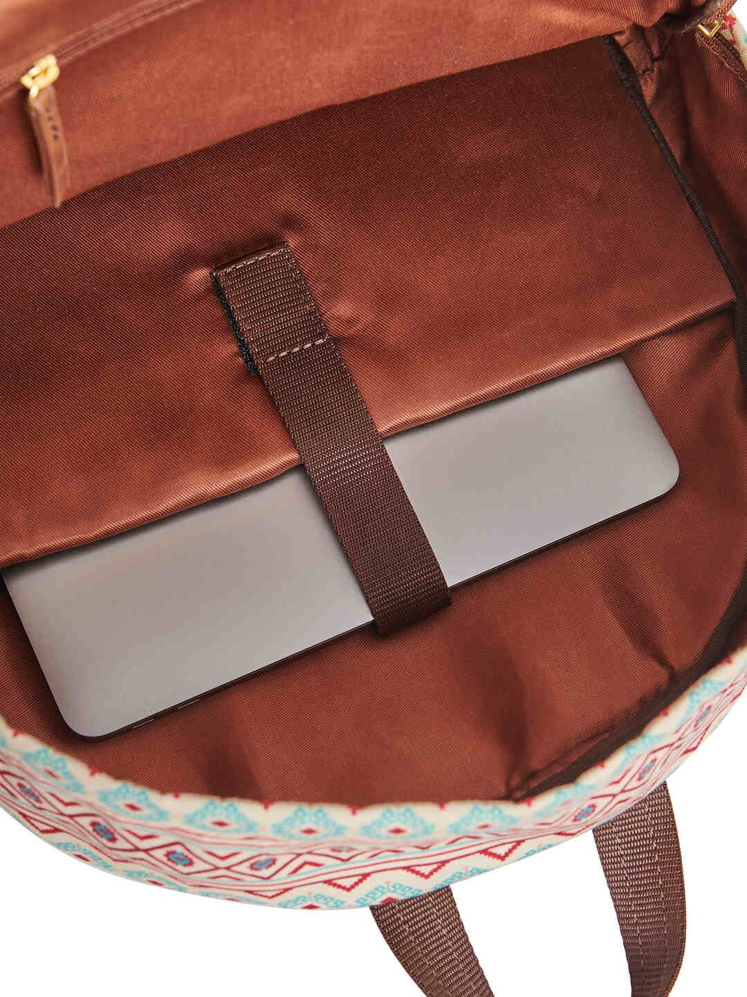 TEAL BY CHUMBAK Women Geometric Printed Backpack