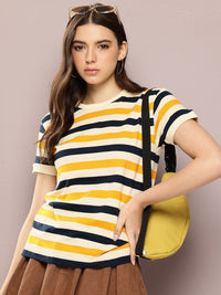 Dillinger Women Short Sleeve Regular Yarn Dyed Tshirt