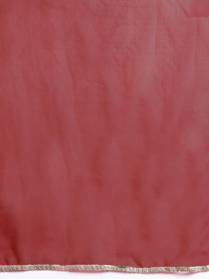 all about you Pleated Anarkali Kurta with Trousers & Dupatta