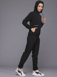 HRX by Hrithik Roshan Hooded Rapid-Dry Running Tracksuit