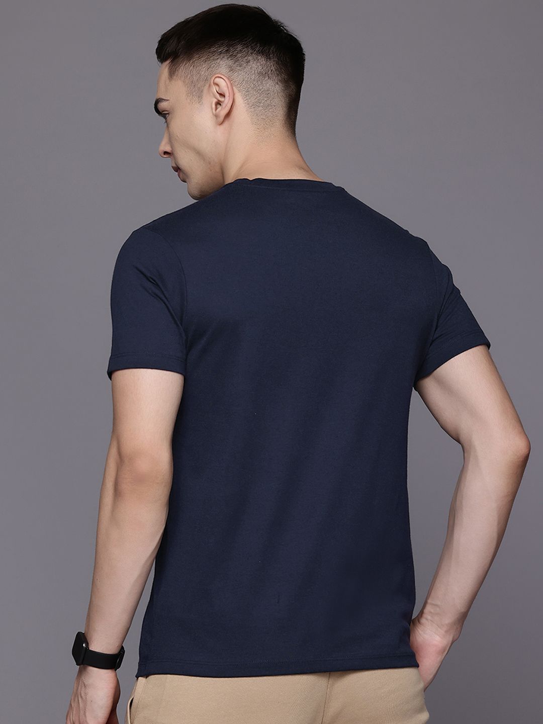 HRX by Hrithik Roshan Brand Logo Print Regular Fit Lifestyle T-shirt