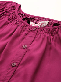 all about you Puff Sleeve Shirt Style Top