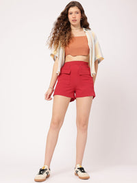 DressBerry Women 90s Babe Cargo Pocketed Shorts