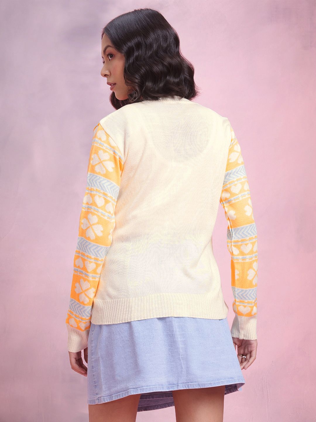 DressBerry Women Fair Isle Acrylic Cardigan