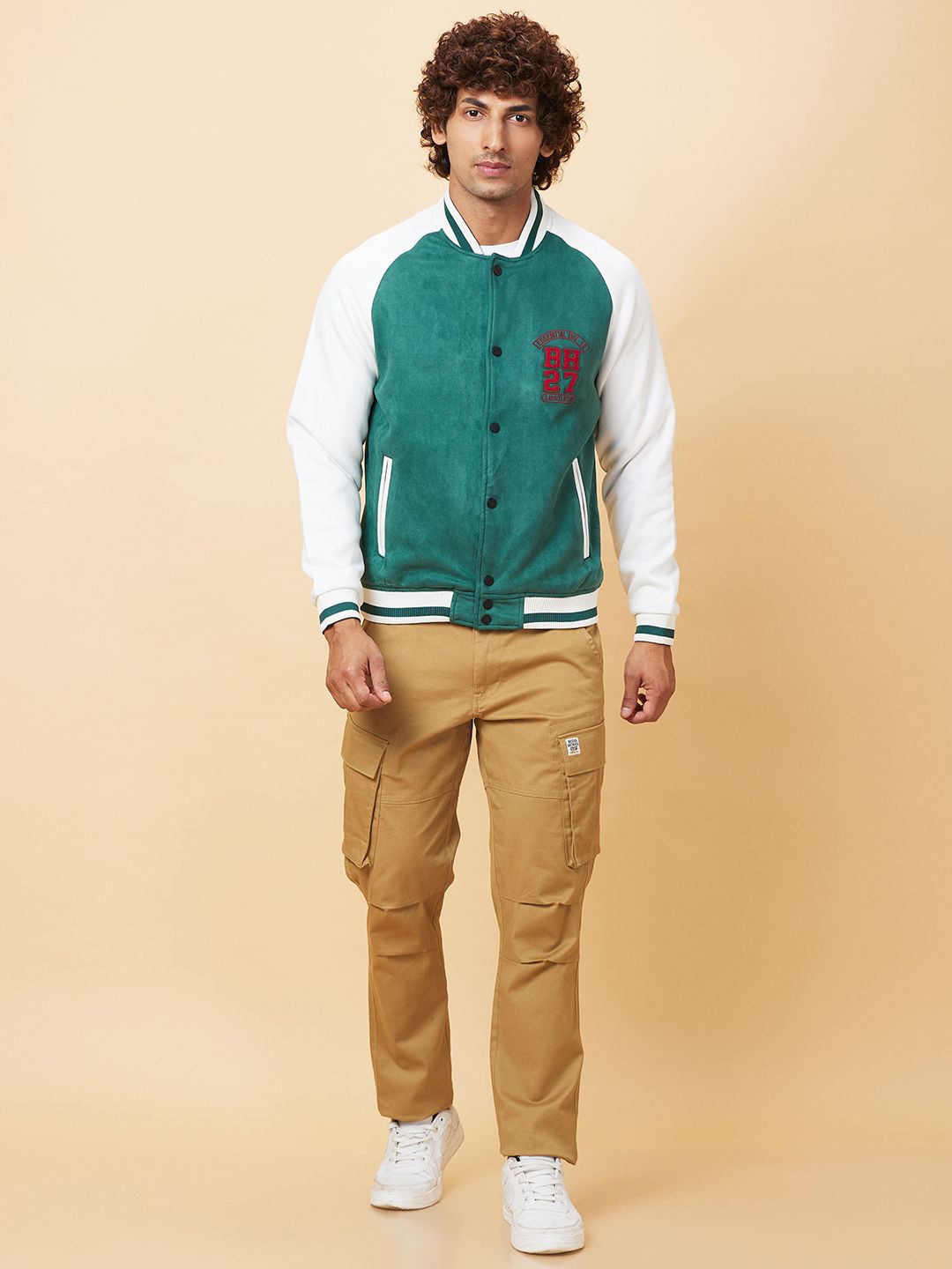 Being Human Colourblocked Varsity Jacket