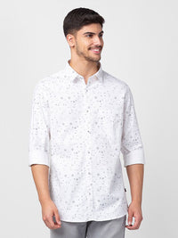 SPYKAR Men Cotton Classic Slim Fit Printed Casual Shirt