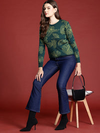 all about you Floral Acrylic Pullover