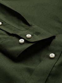 Raymond Self Design Slim Fit Pure Cotton Formal Shirt