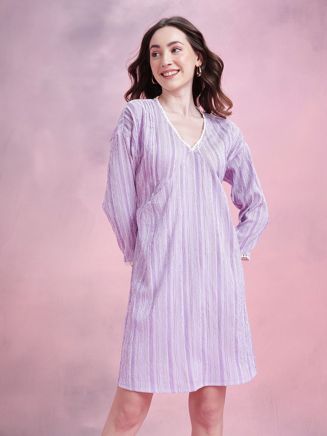 DressBerry Striped Empire Dress