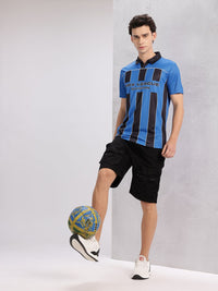 HRX by Hrithik Roshan Striped Polo Collar T-shirt