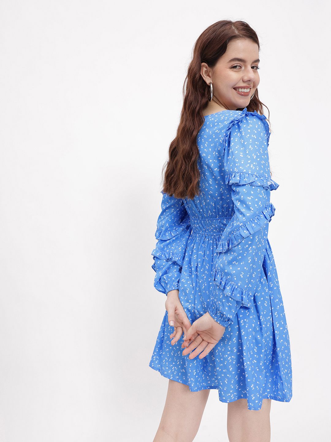 DressBerry Femme Fever Ruffle Ramble A-Line Dress