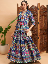 Shae by SASSAFRAS Floral Printed Blazer With Skirt Co-Ords