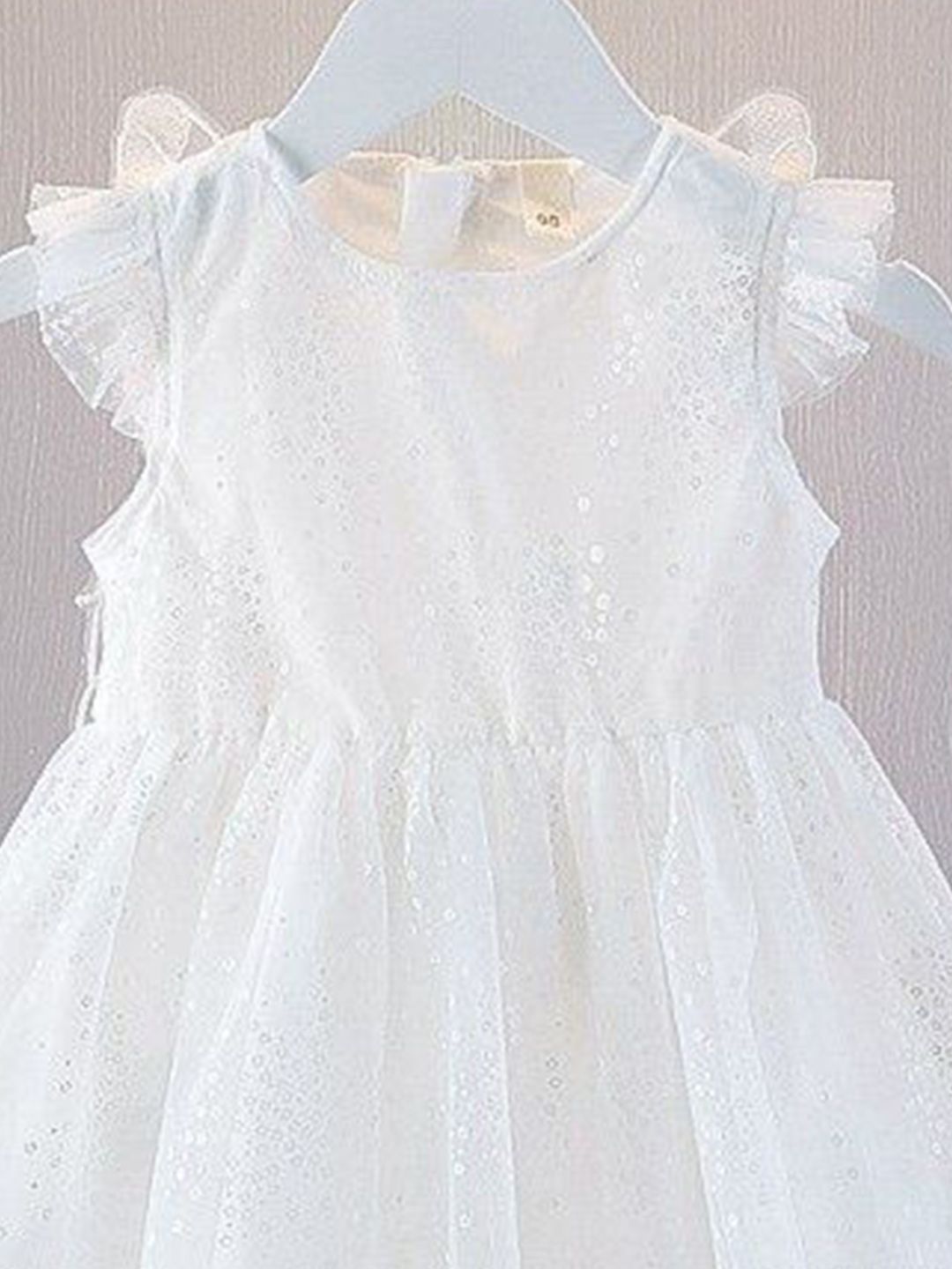 YK Girls Embellished Cotton Fit & Flare Dress