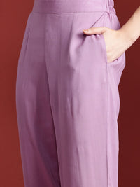 Anouk Floral Print Kurta with Trousers & Dupatta