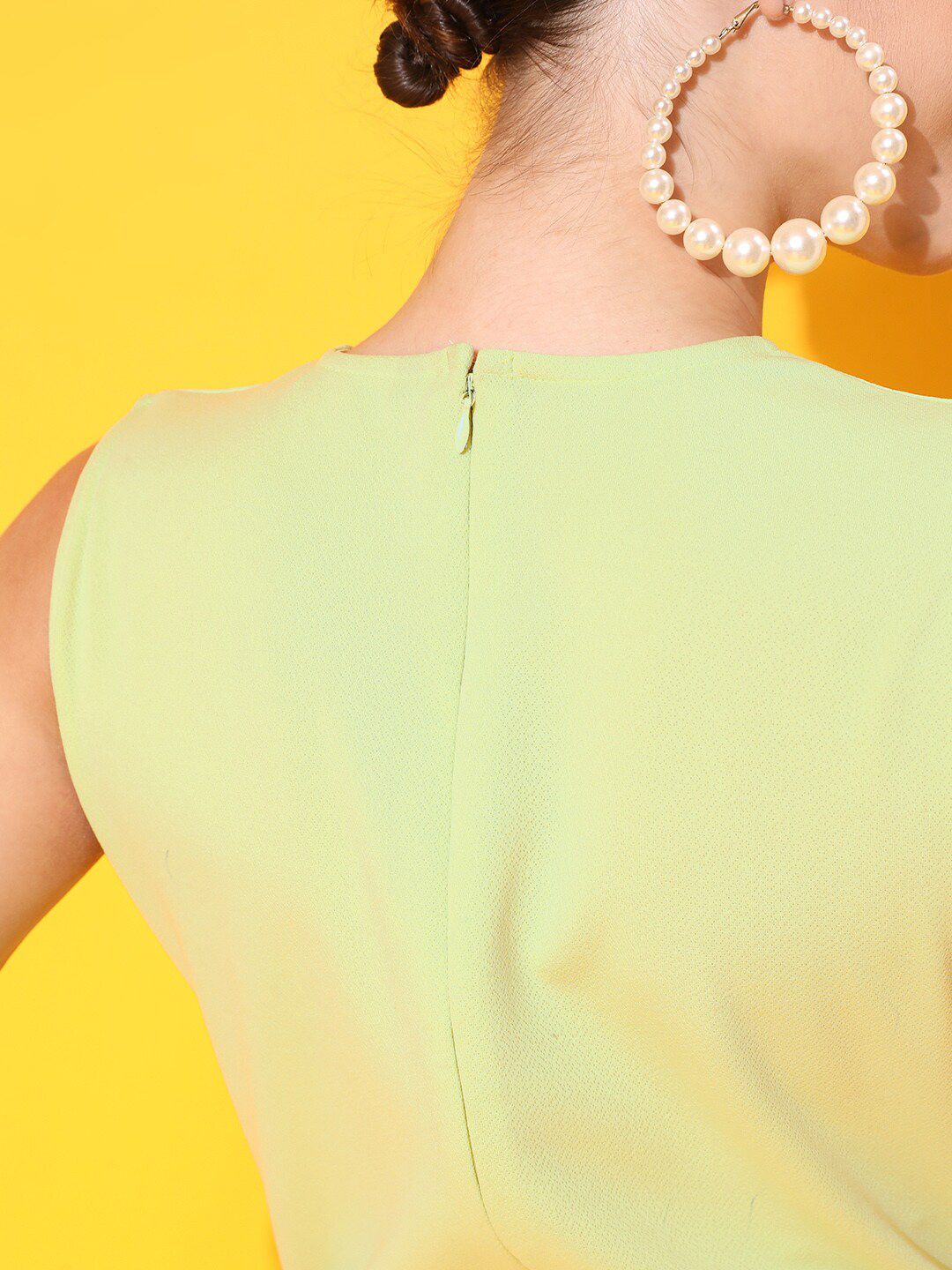 STREET 9 Women Lime Green Solid Corset Jumpsuit