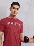HRX by Hrithik Roshan Typography Print Rapid-Dry Training T-shirt