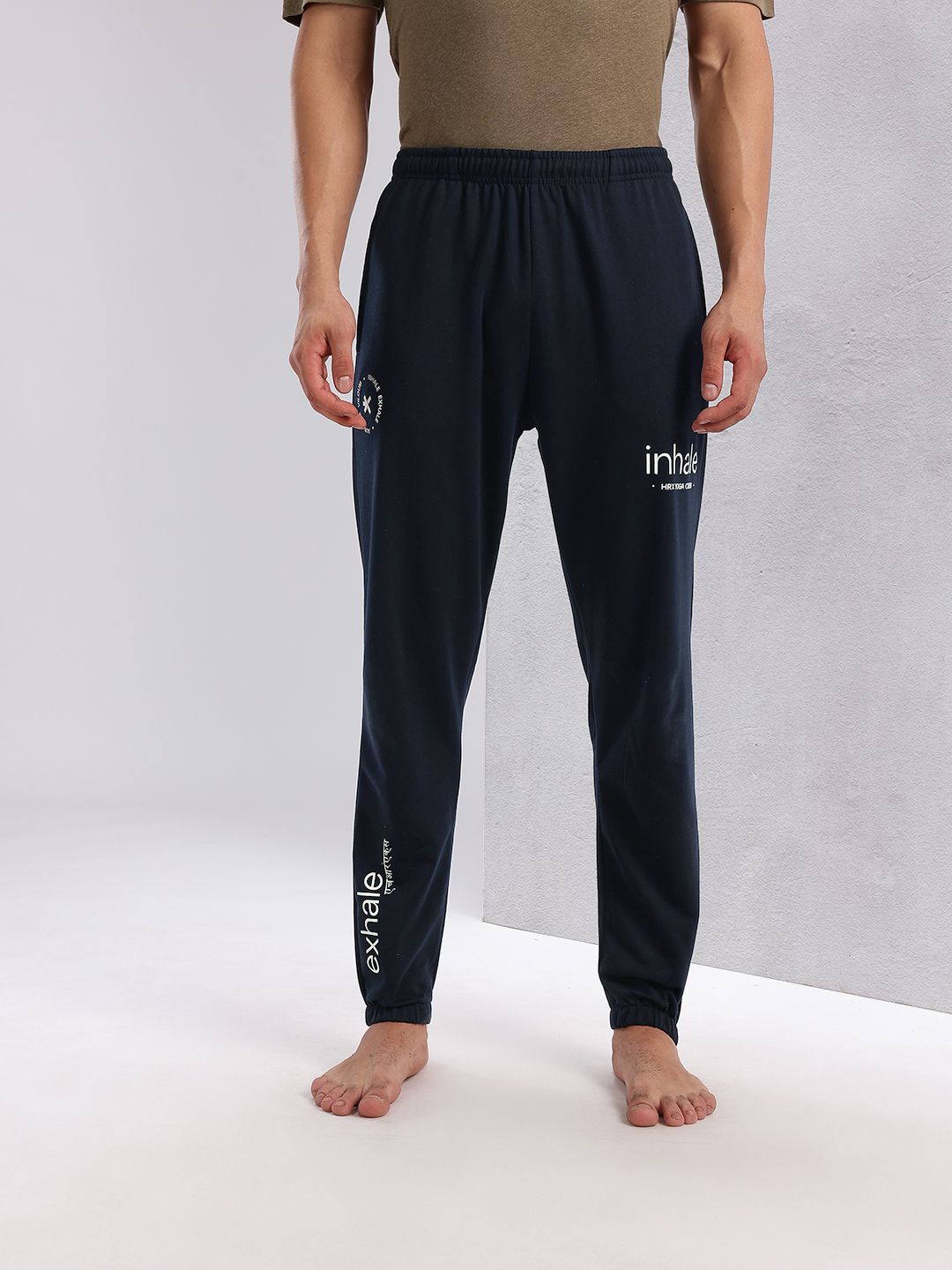 HRX by Hrithik Roshan Men Typography Printed Yoga Joggers