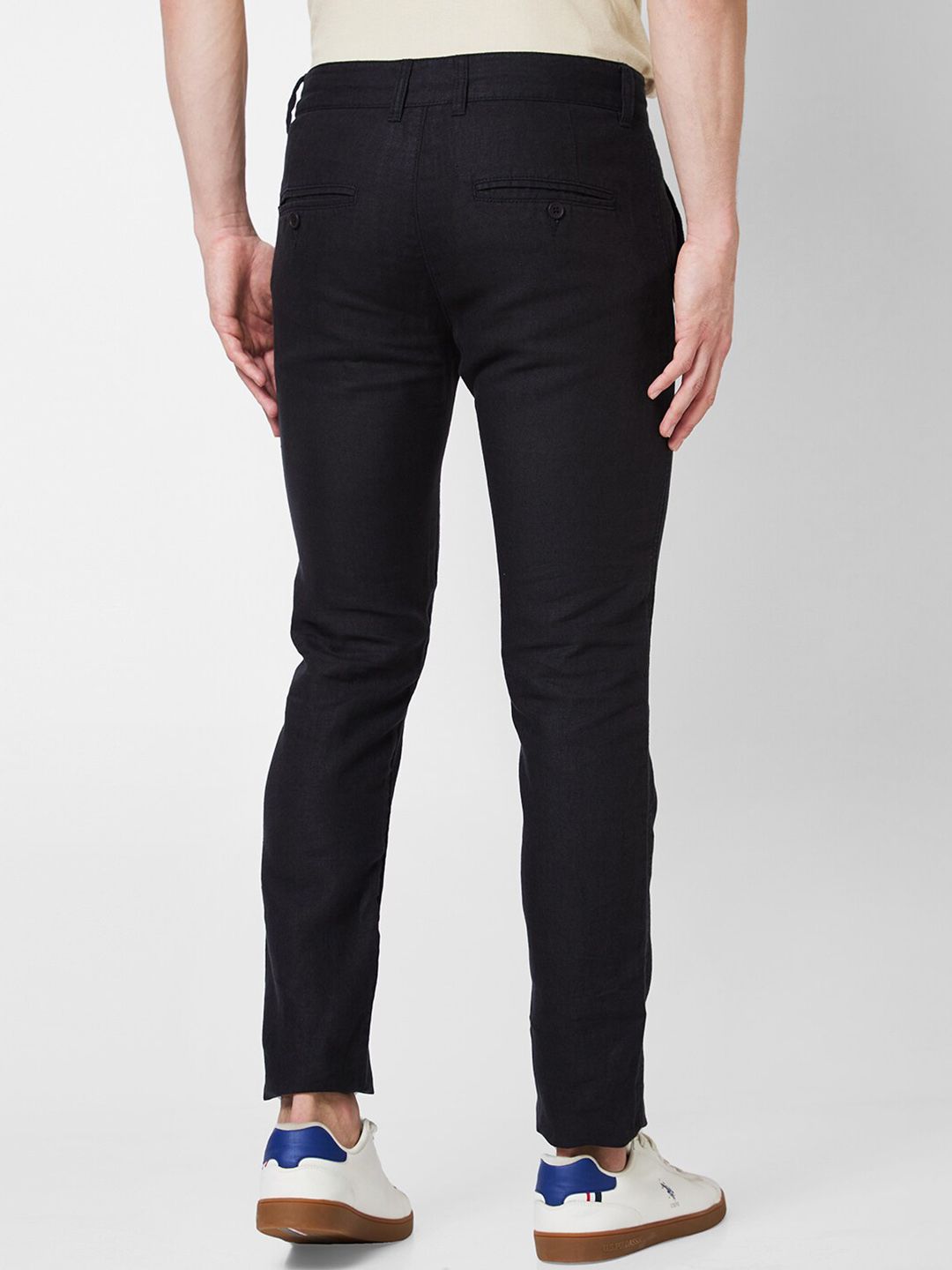 SPYKAR Men Linen Regular Fit Trousers