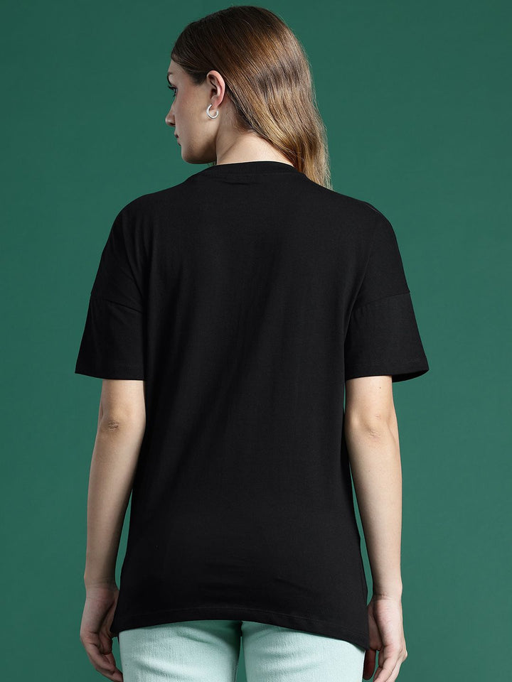 DressBerry Printed Drop-Shoulder Pure Cotton T-shirt