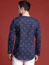 Anouk Men Geometric Printed Pure Cotton Kurta