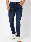 SPYKAR Men Slim Fit Low-Rise Light Fade Stretchable Cotton Jeans