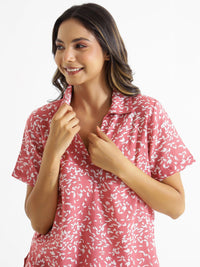 SANSKRUTIHOMES Printed Pure Cotton Night Suit