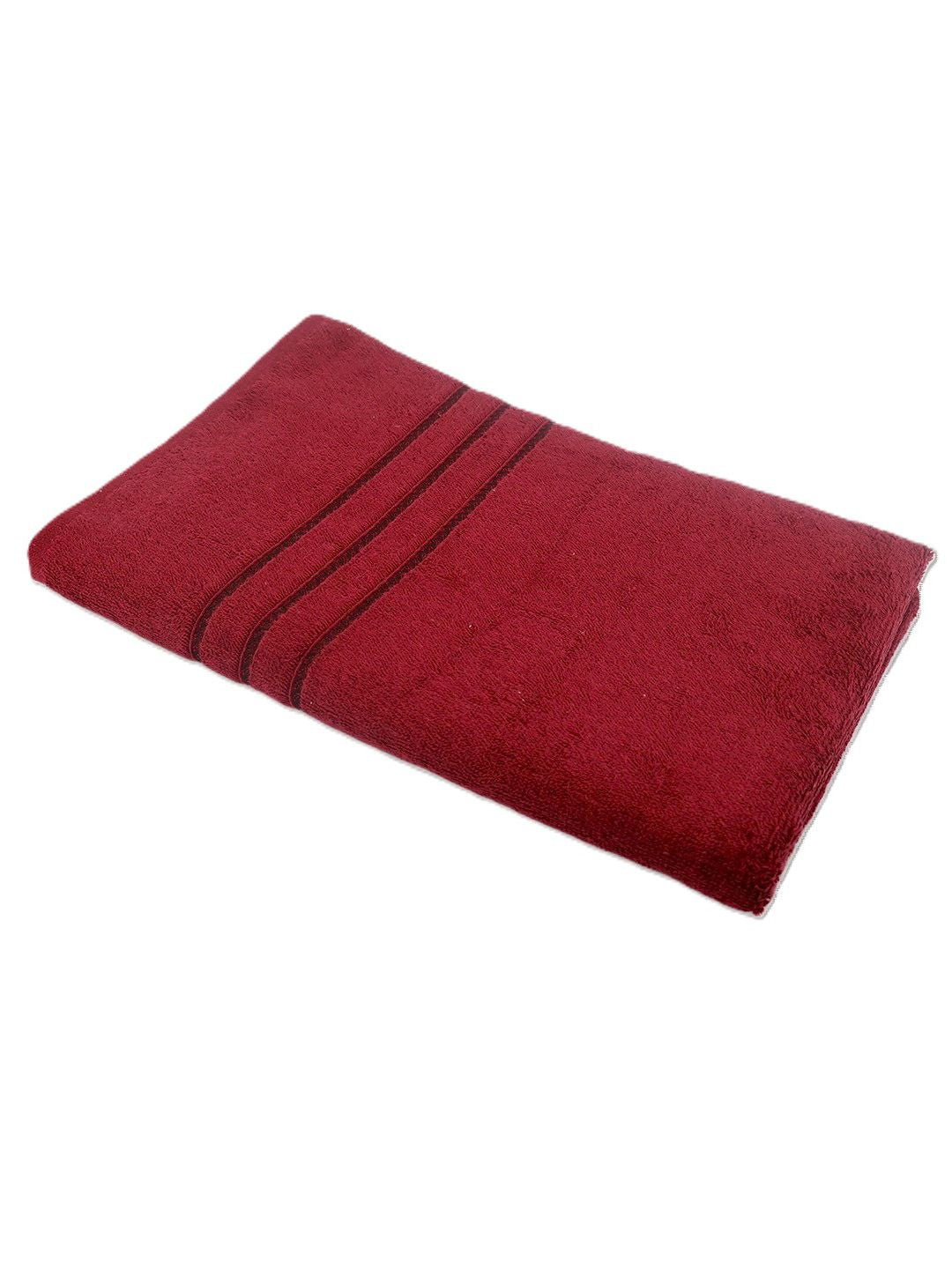 BOMBAY DYEING Maroon Cotton 400 GSM Bath Towel
