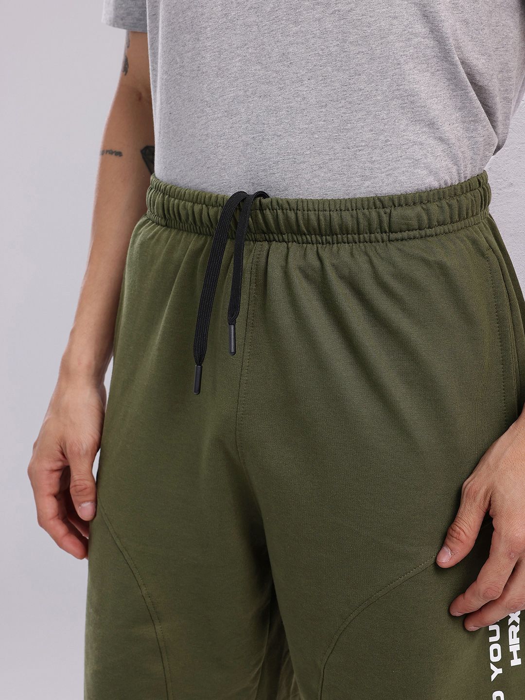 HRX by Hrithik Roshan Men Typography Print Mid-Rise Yoga Shorts