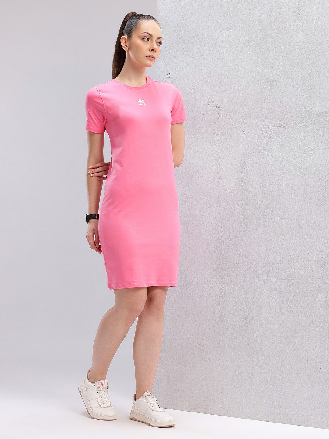 HRX by Hrithik Roshan Print Detail Lifestyle T-shirt Dress