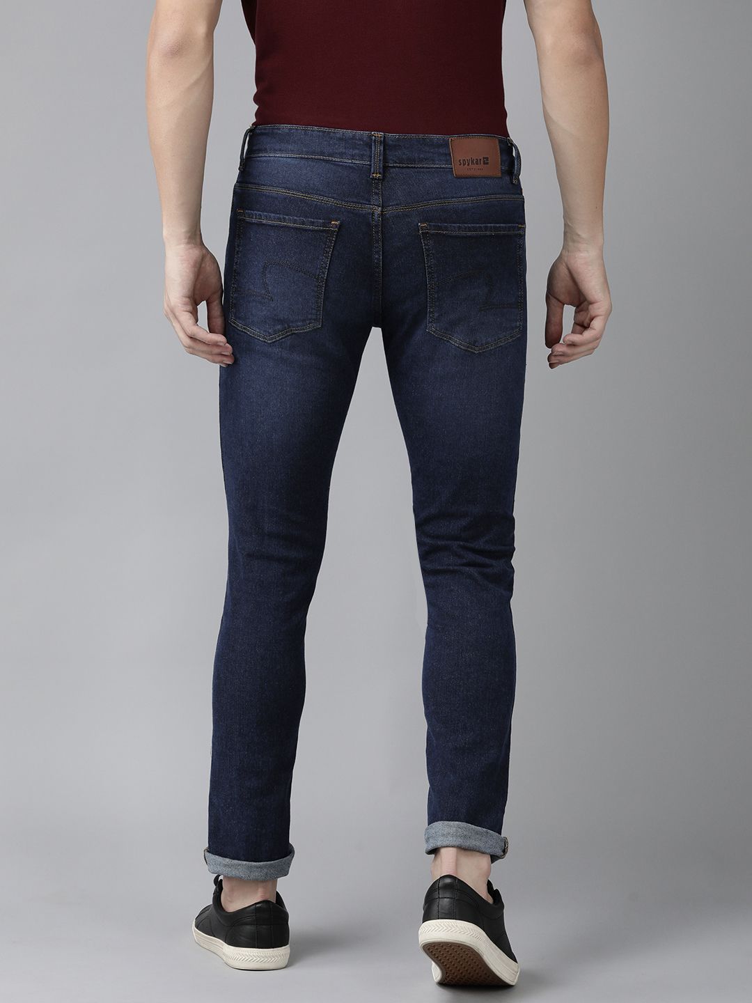 SPYKAR Men Skinny Fit Low-Rise Light Fade Stretchable Jeans
