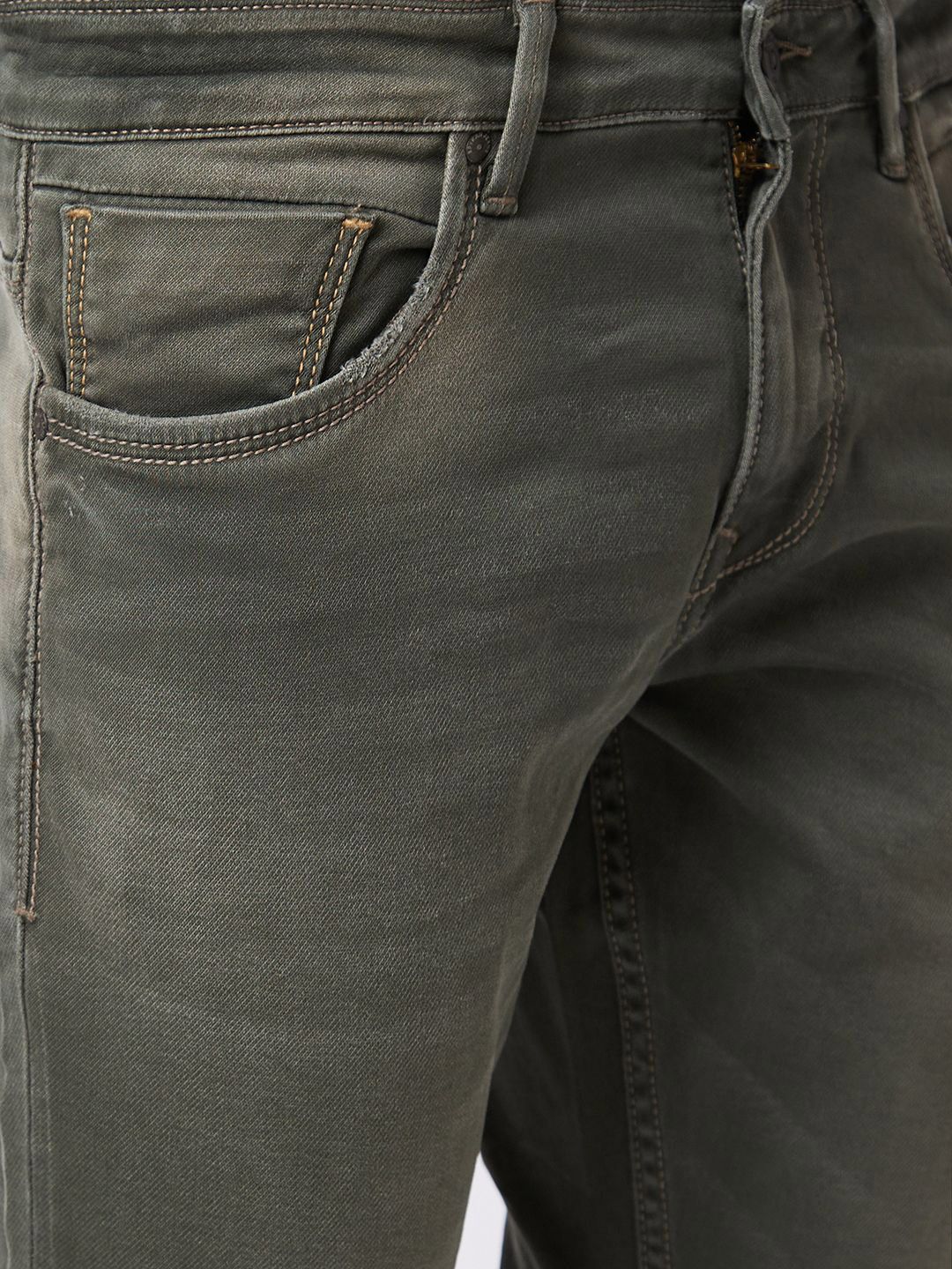 SPYKAR Men Mid-Rise Tapered Fit Clean Look Heavy Fade Jeans