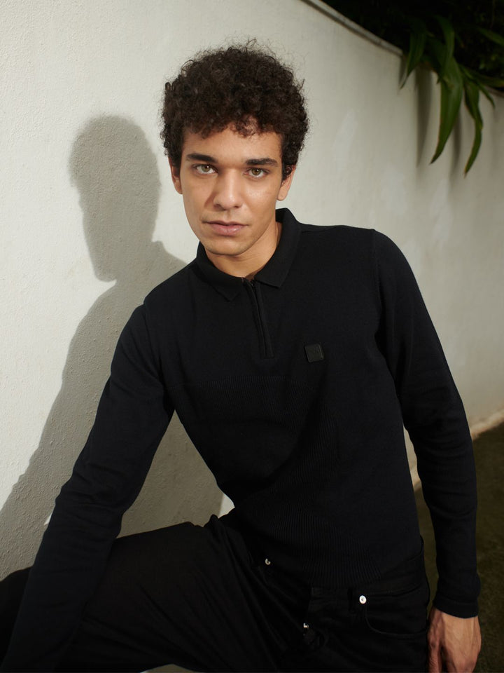 THE BEAR HOUSE Ardor Edition Men Cotton Brand Logo Printed Polo Collar Slim Fit T-shirt