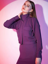 STREET 9 Mock Collar Quilted Jacket