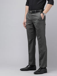 Park Avenue Men Checked Formal Trousers