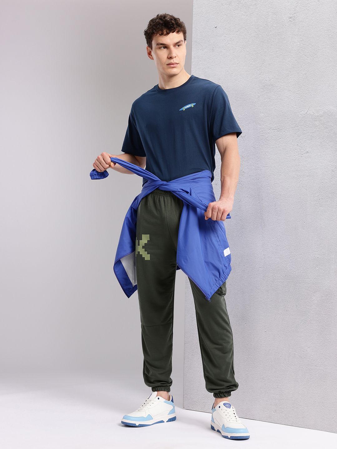 HRX by Hrithik Roshan Brand Logo Print Detail Round Neck Regular Fit T-shirt