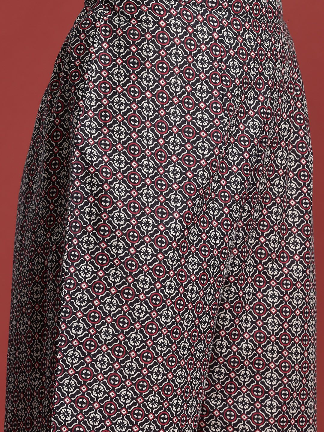 Indo Era Floral Printed Angrakha Gotta Patti Pure Cotton Kurta Set & Dupatta