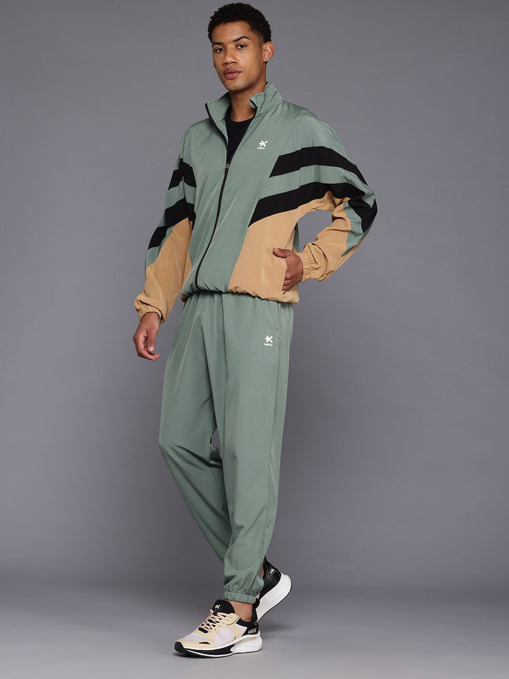 HRX by Hrithik Roshan Colourblocked Rapid-Dry Lifestyle Tracksuit