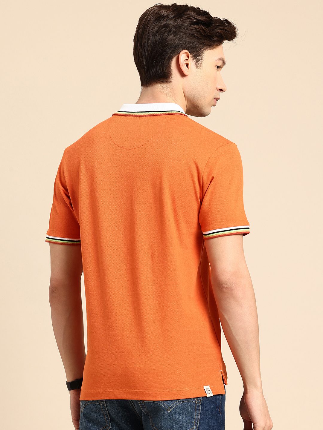 Being Human Polo Collar Pure Cotton T-shirt