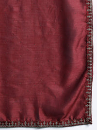Indo Era Ethnic Motifs Yoke Design Sequinned Kurta with Trousers & Dupatta