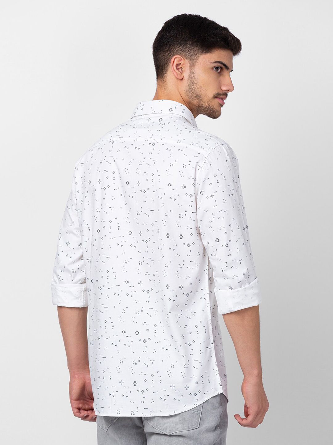 SPYKAR Men Cotton Classic Slim Fit Printed Casual Shirt