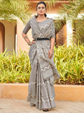 Saree mall Striped Art Silk Taant Sarees