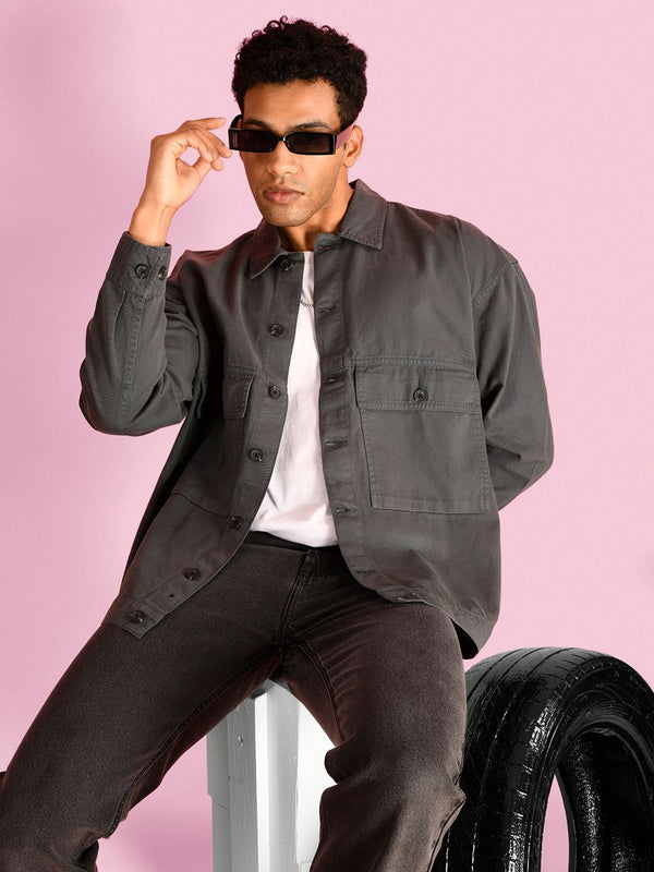 Bene Kleed Spread Collar Pure Cotton Oversized Tailored Jacket